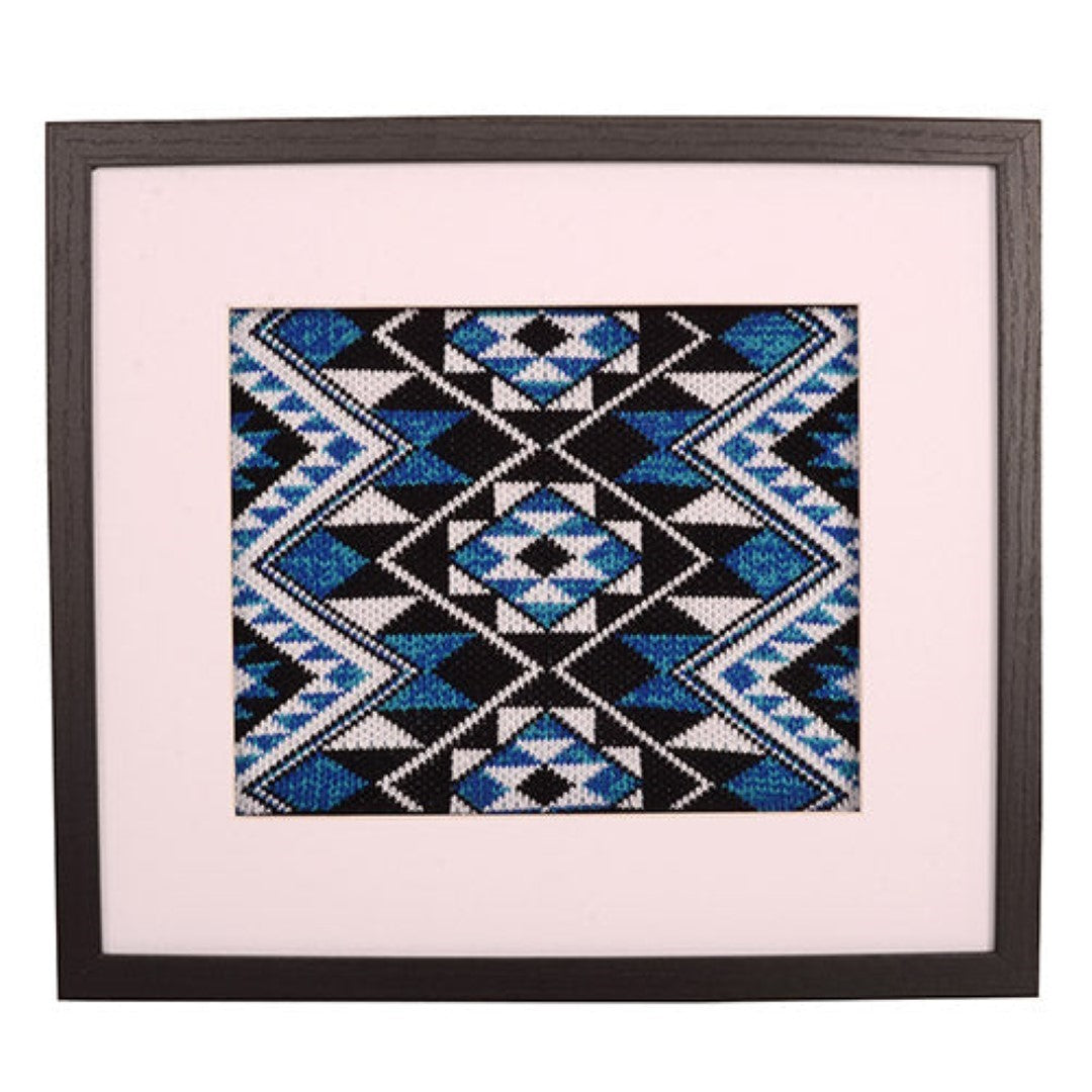 Framed Art - Taniko Band Blue (33 x 38cm)