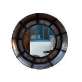 Round Mirror - Antique Silver (82 X 82 X 9cm)