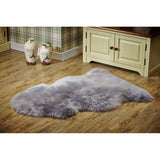 Kaikoura Long Wool Single Nz Sheepskin - Grey (60 X 90cm)