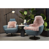 Kaikoura Long Wool Single Nz Sheepskin - Rose (60 X 90cm)