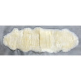 Kaikoura Long Wool Double Nz Sheepskin - Ivory (60cm X 1.8m)
