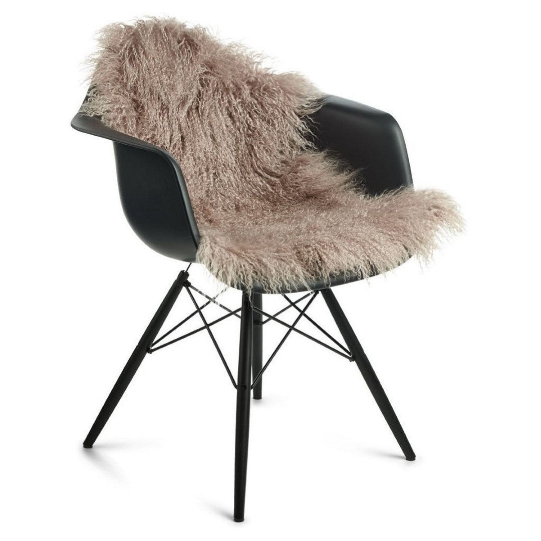 Tibetan Long Wool Single Sheepskin - Camel (60 X 90cm)