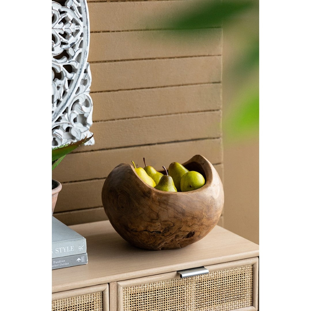 Teak Bowl (30 X 30 X 27cm)