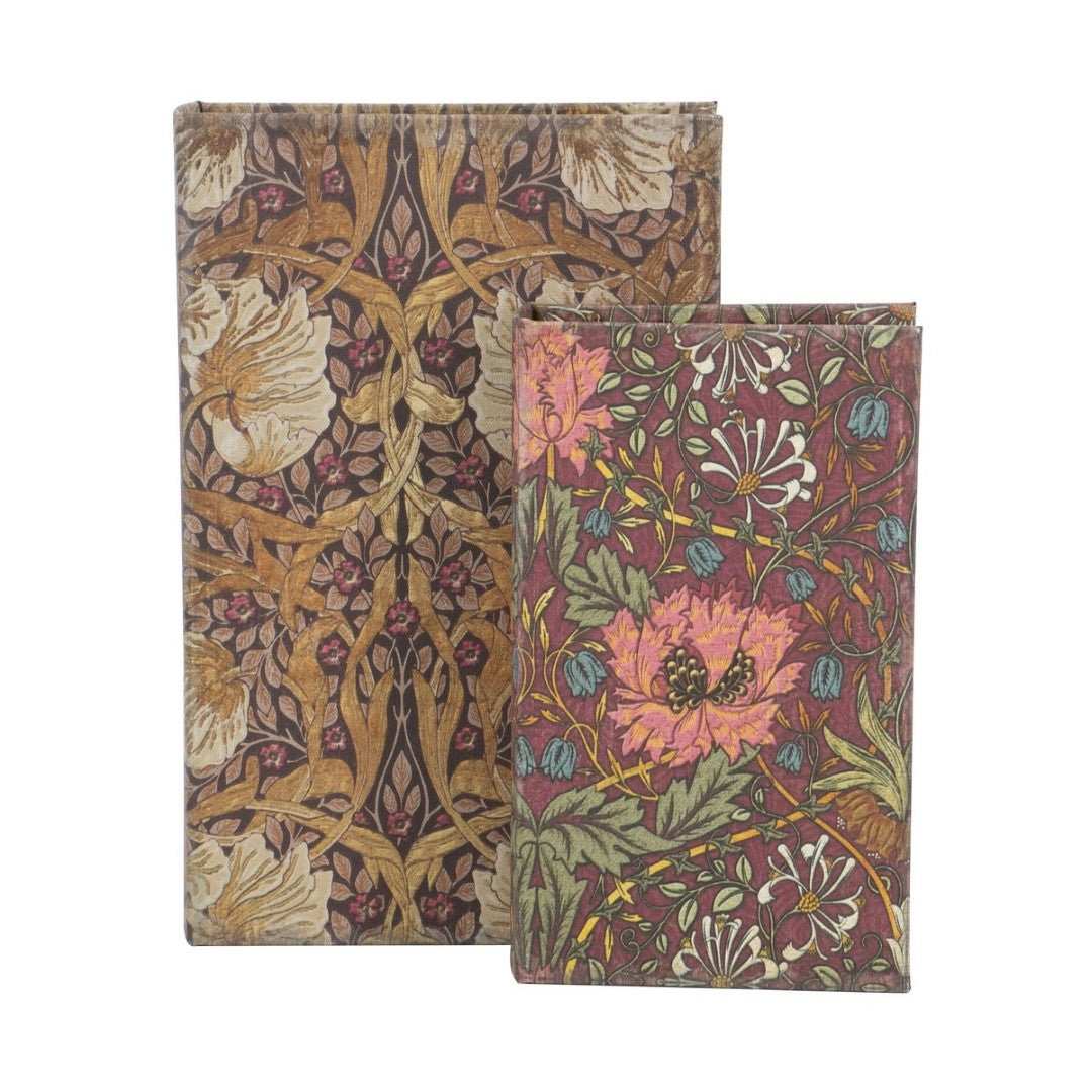 Book Box - Floral 1 Set Of 2 (18 X 7 X 27cm)
