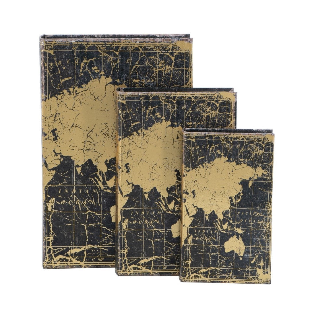 Book Box - Set Of 3 (22 X 7 X 33cm)