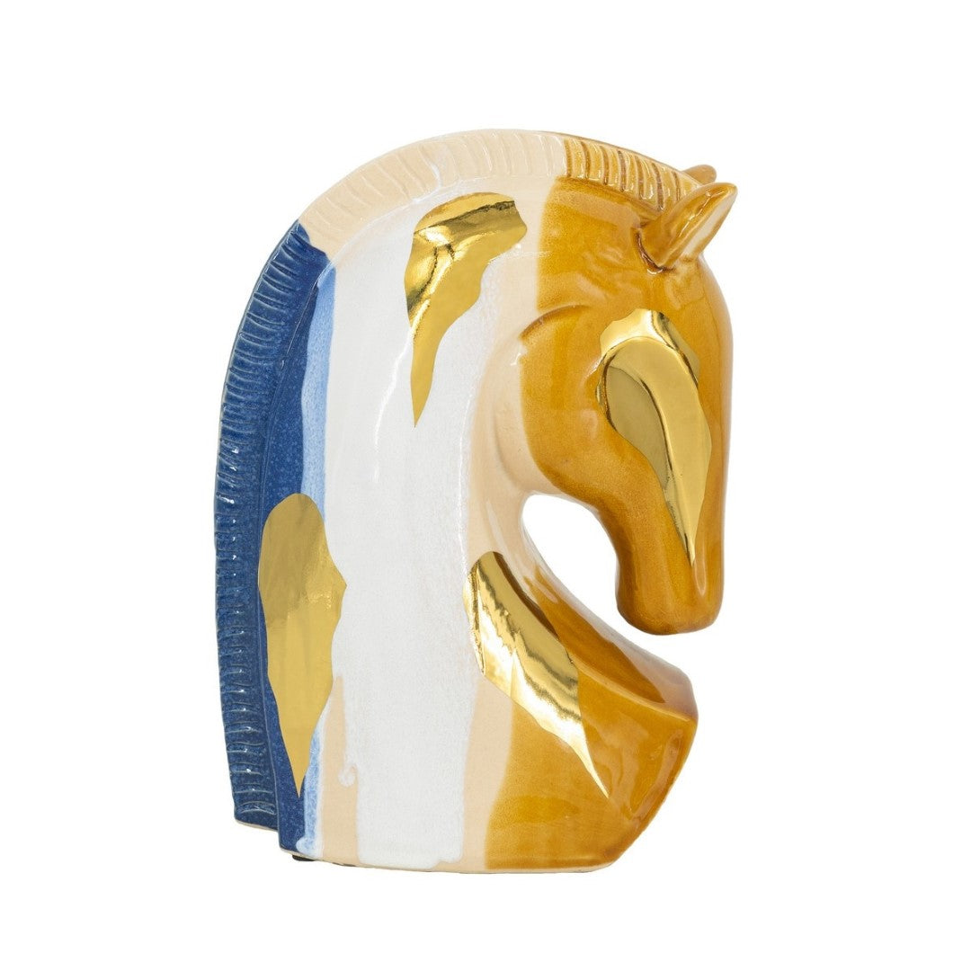 Ornament - Ceramic Horse Head (18.2 X 10.3 X 27cm)