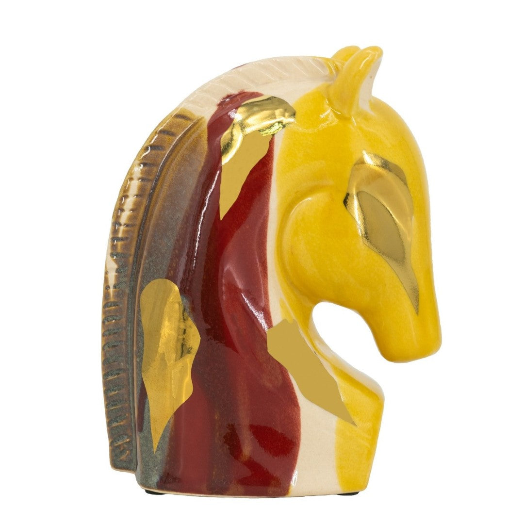 Ornament - Ceramic Horse Head (14.5 X 8 X 18cm)