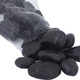Polished Pebbles - 1.2-2inch Black (5lbs)