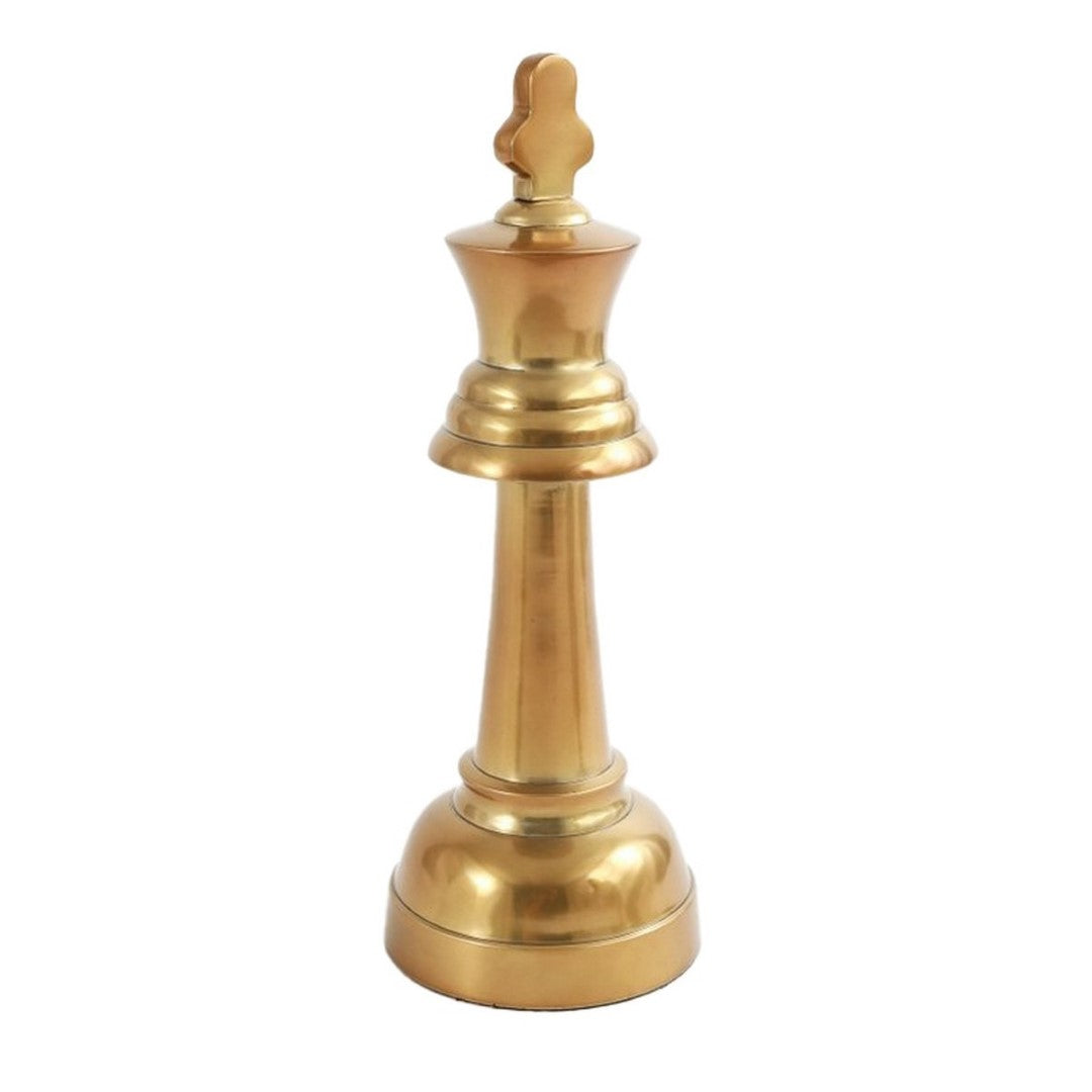 Ornament - Aluminium / Brass King (13 X 13 X 36cm)