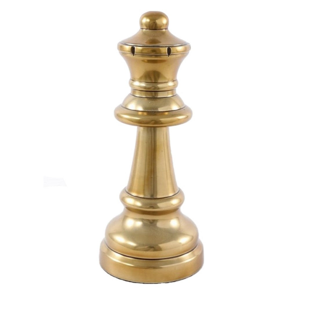 Ornament - Aluminium / Brass Queen (9.5 X 9.5 X 22.5cm)