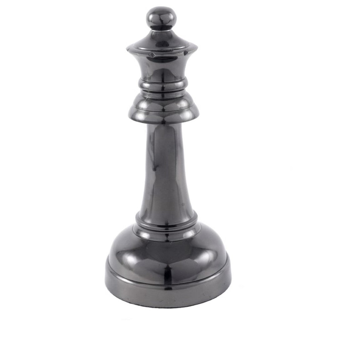 Ornament - Aluminium / Black Nickel Queen (11 X 11 X 23cm)