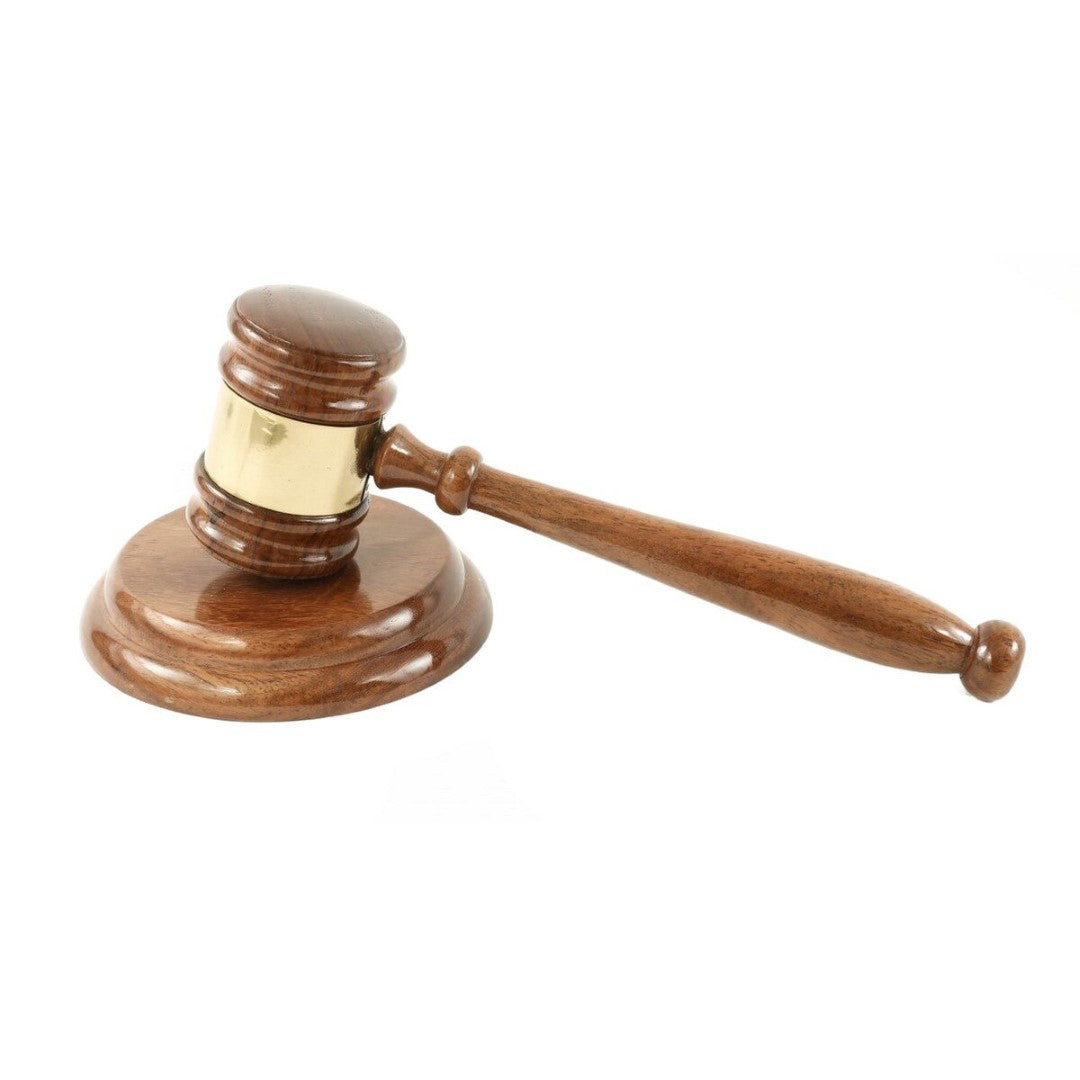 Wooden Gavel (25 X 12 X 9.5cm)