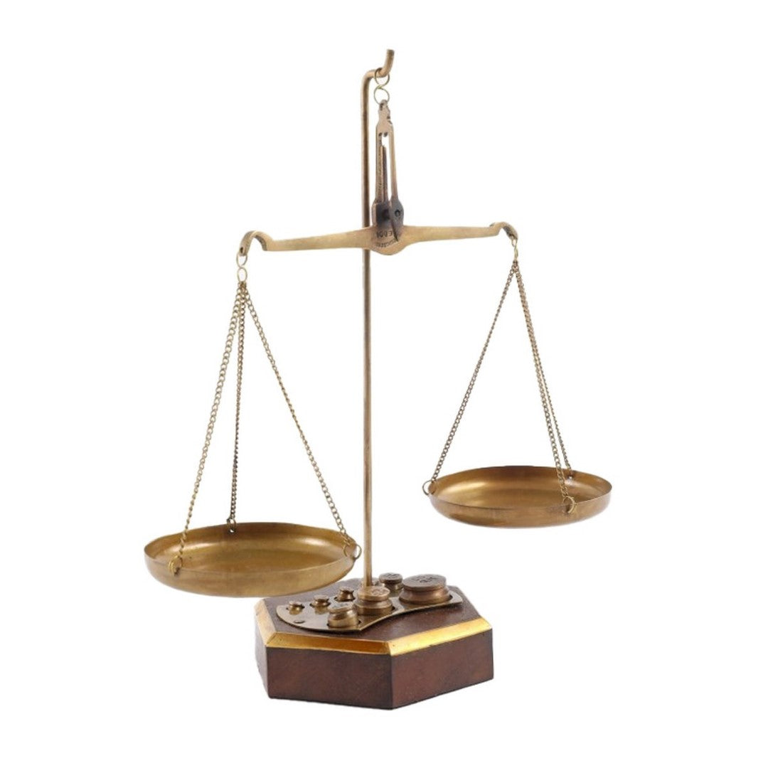 Brass Scales (19 X 9 X 22.5cm)