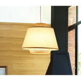 Bamboo & Linen Pendant (40 X 40 X 32.5cm)
