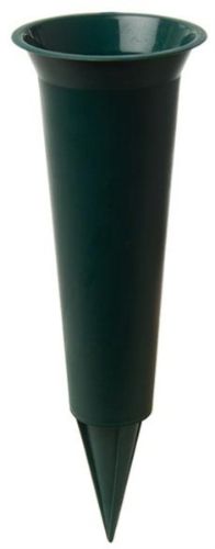 Florist - Plastics - Polyvase Memorial Vase Green