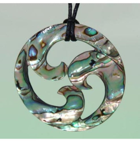 Pendant - Paua Closed Koru - Version 1