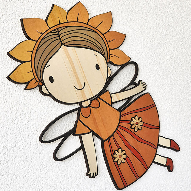 Pine Wall Art - Flower Fairy (25cm)