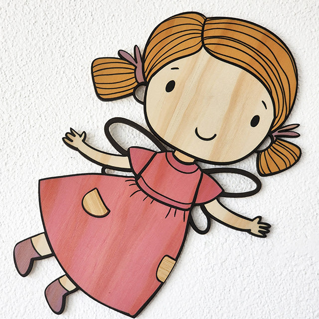 Pine Wall Art - Fairy Girl (25cm)