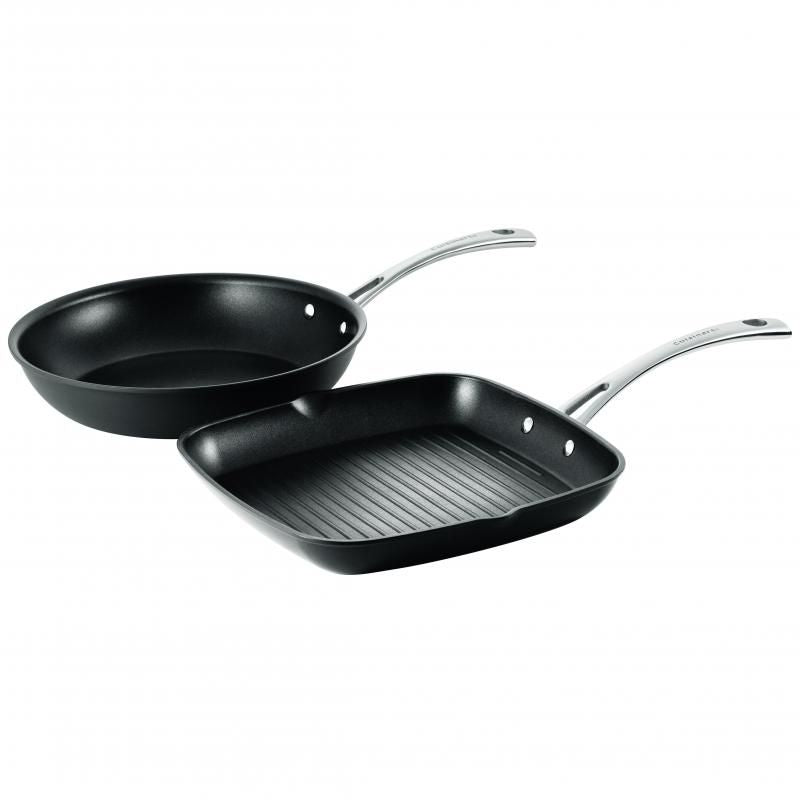 Cuisinart - 28cm Grill Pan & 26cm Fry Pan Set