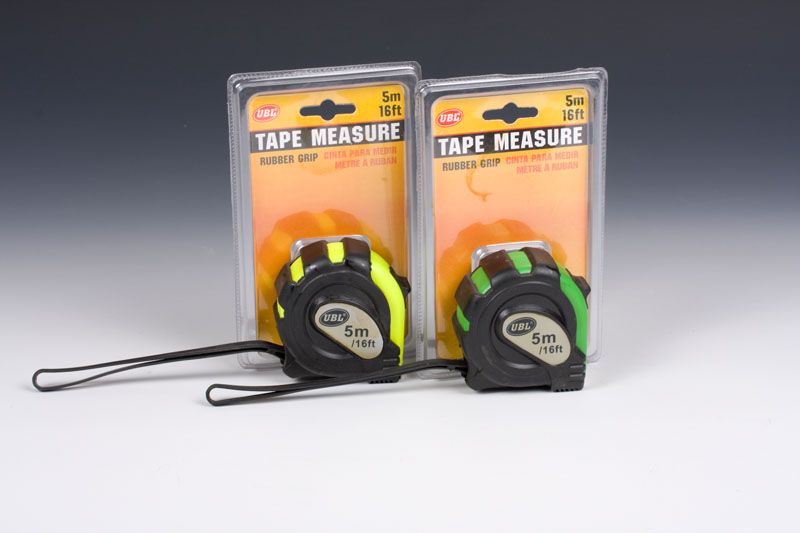 Tape Measure - Flouro Rubber Grip 5m (Set Of 3)