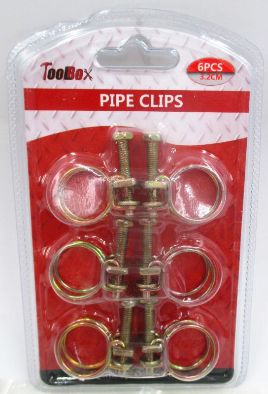 Pipe Clips Pk6 - 3.2cm (6 Packs)
