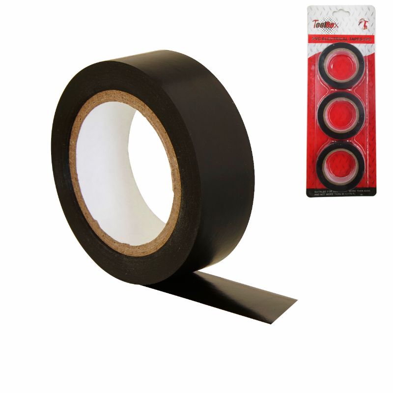 Pvc Tapes - Black 10m (18pcs)