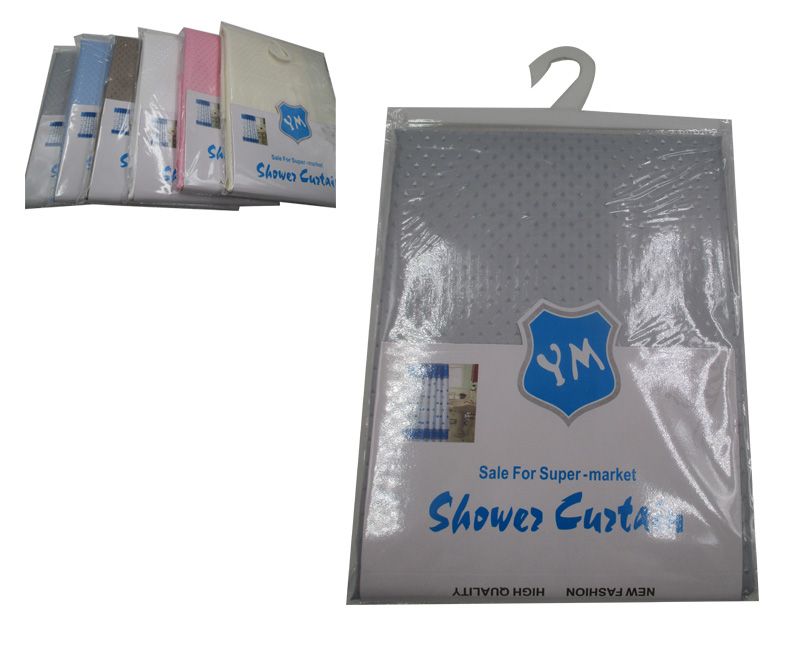 Shower Curtain - 170 X 180cm (Set Of 3 Assorted)