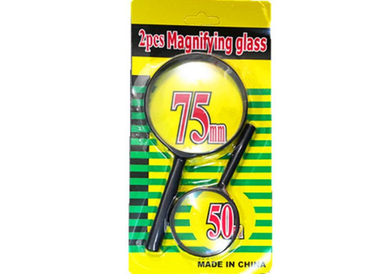 Magnifying Glass - 75mm + 50mm (Set Of 4)