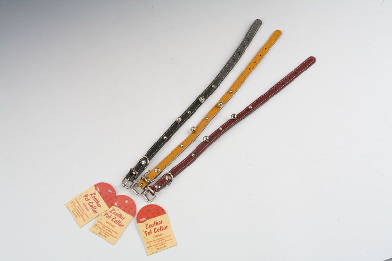 Leather Cat Collar - 36cm (Set Of 4 Assorted)