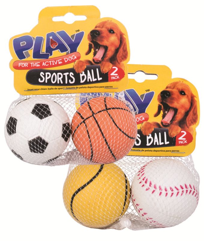 Dog Toy - Sports Ball (12pcs)