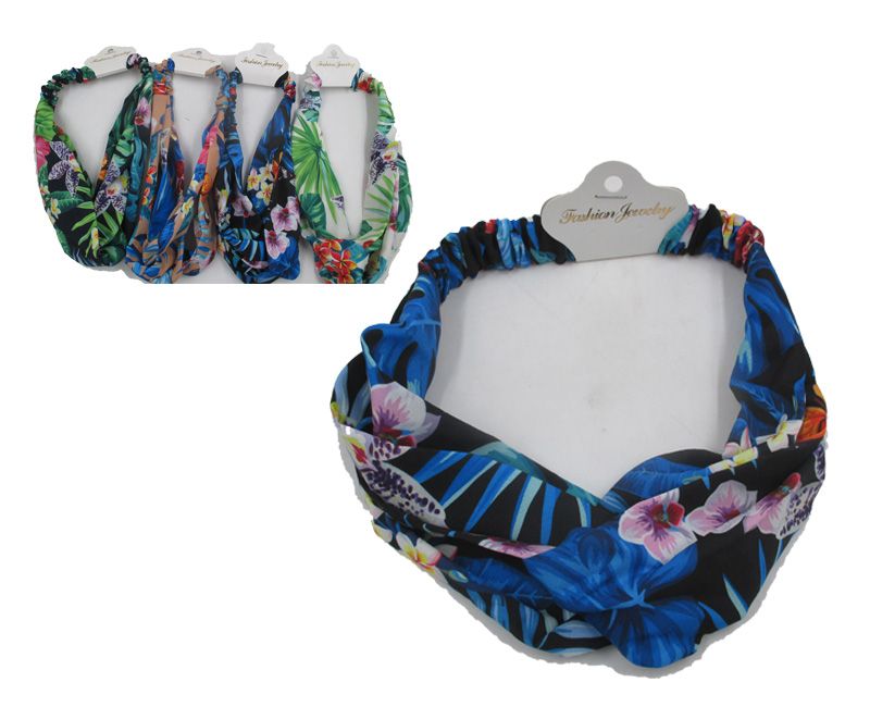 Headband - Floral Printed (4 Assorted Units)