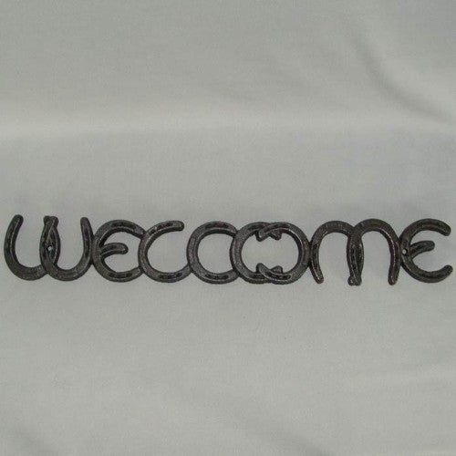 Wall Art - Horse Shoe Welcome 55cm