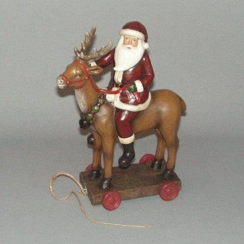 Christmas - 20x24cm Santa On Reindeer