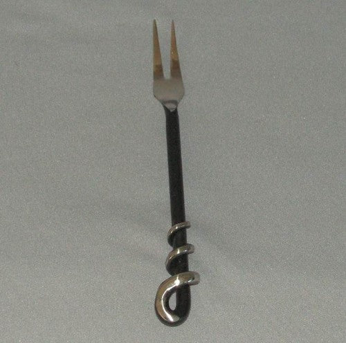 Fork - 14cm Stainless Steel Spiral Handle Cocktail