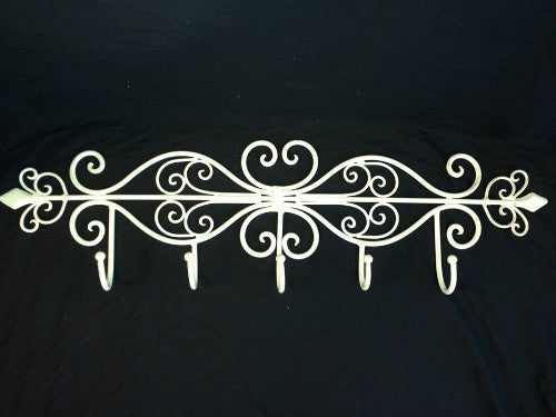 Wall Hook Rack - 74x22x9cm Cream 5