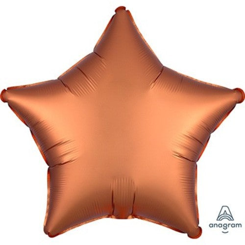 45cm Star Amber Satin Luxe Foil Balloon