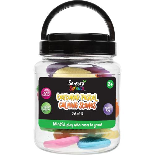 Pastel Textured Sensory Calming Stones Sensory Sprouts Set of 18