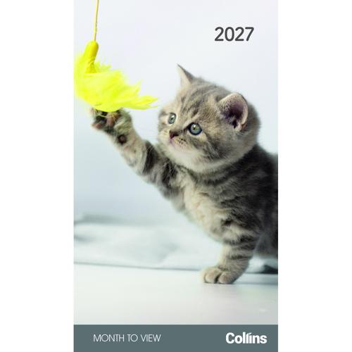 2027 Cats and Kittens Pocket Diary Collins Rosebank Monthly Set of 4