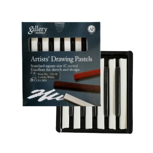 Gallery Square Soft Pastels White Mungyo Pack of 6