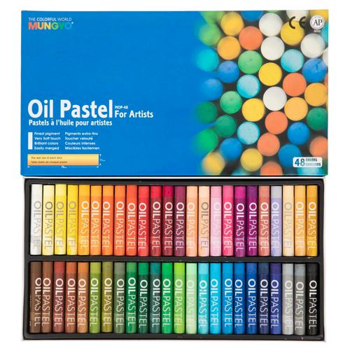 Artists Oil Pastels Assorted Colours Mungyo Pack of 48