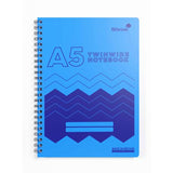 A5 Twin Wire Lined Notebook Silvine Polypropylene 160 Pages