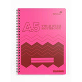 A5 Twin Wire Lined Notebook Silvine Polypropylene 160 Pages