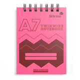 A7 Twin Wire Lined Notebook Silvine Polypropylene 160 Pages