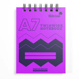 A7 Twin Wire Lined Notebook Silvine Polypropylene 160 Pages