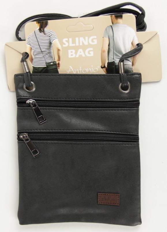 Compartment Bag - PU Black (Set of 2)