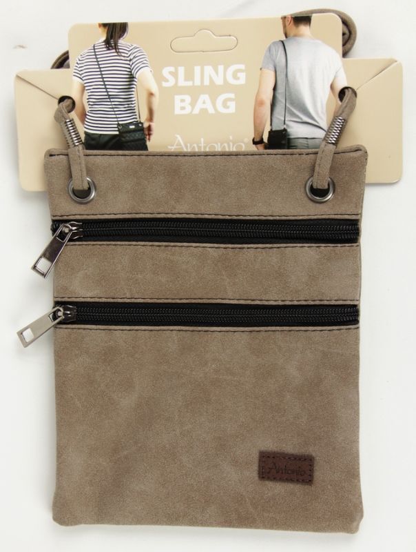 Compartment Bag - PU Caramel (Set of 2)