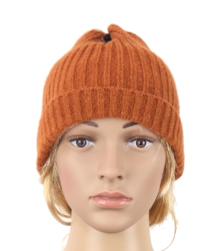 Beanie - Soft Touch Stretch Rust (Set of 2)