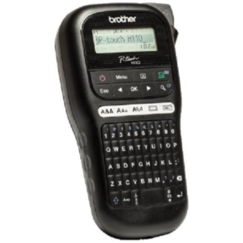 Brother PTH110BK P-Touch Label Maker - Durable & Portable, Custom Labels Up to 12mm