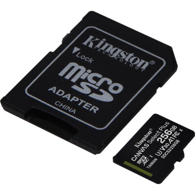 Kingston Canvas Select Plus 256GB microSDXC Card - Class 10 UHS-I U3 for Android Devices