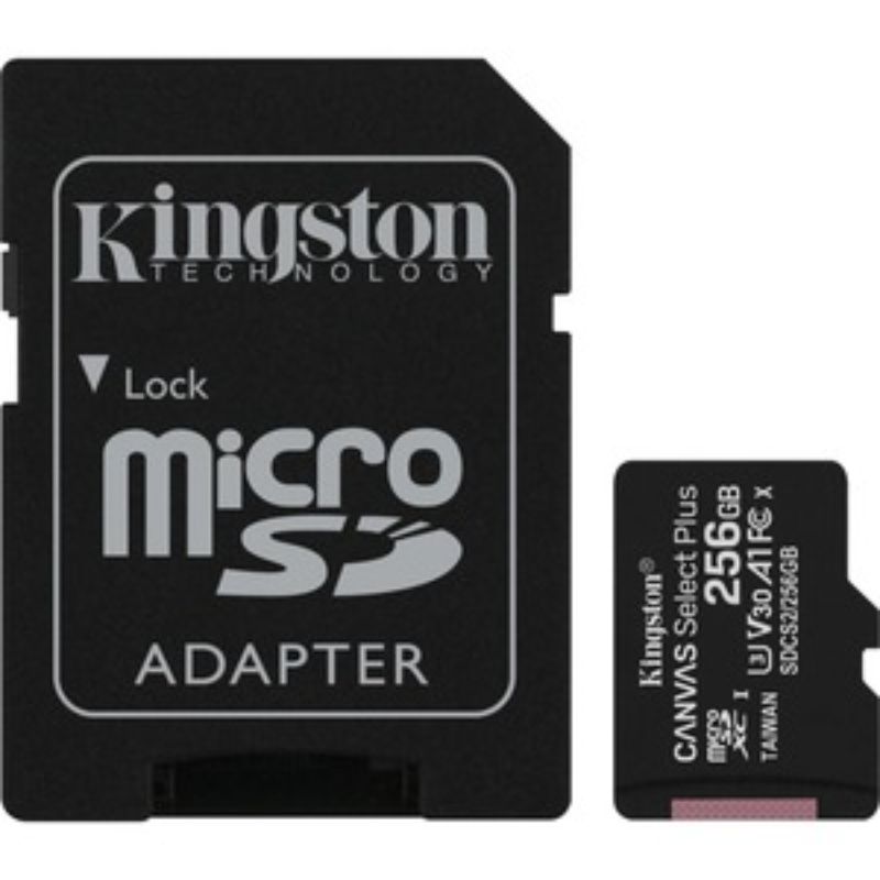 Kingston Canvas Select Plus 256GB microSDXC Card - Class 10 UHS-I U3 for Android Devices